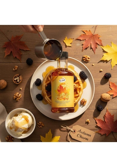 Akça Ağaç Maple Kokteyl Şurubu 300 Cc Yoğun Aromalı İçecek,kahve Ve Tatlı Şurubu