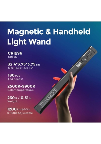 Photoolex B320s Rgb Manyetik Led Tube Light - B320s
