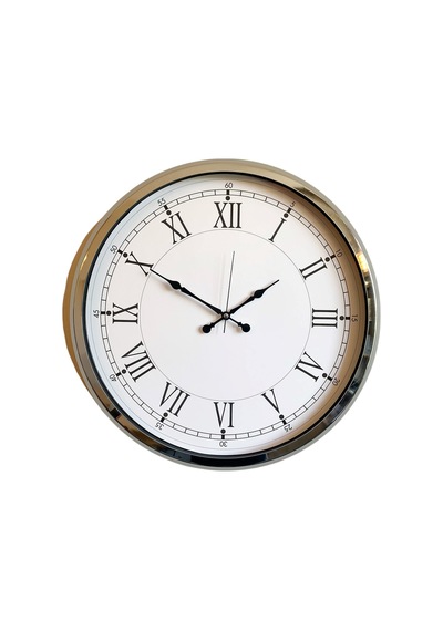 Roma Zarafeti Krom 52 Cm Metal Duvar Saati Diğer