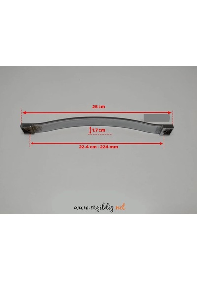 Tekdekor Krom Kırmızı Mobilya Kulp 224 Mm 3 Adet