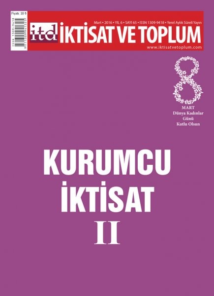 İktisat Ve Toplum Dergisi Sayı  65