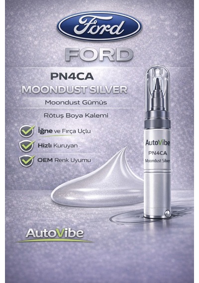 Ford Rötuş Boya Kalemi Pn4ca Moondust Silver 2si1arada Çizik Giderici Ay Tozu Gri Frd9352