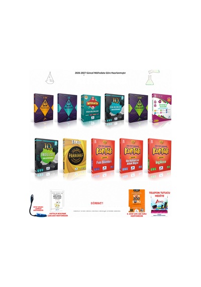 Paraf 8. Sınıf Tüm Dersler Sözel Mantık Ve 11 Kitap Seti