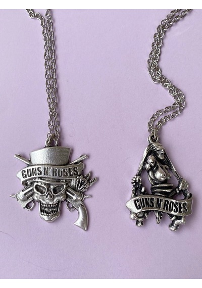 Paytak Moda Guns'n Roses Kolye Rock 2'Li Bff Best Friends Zincir Kolye Pytkznb