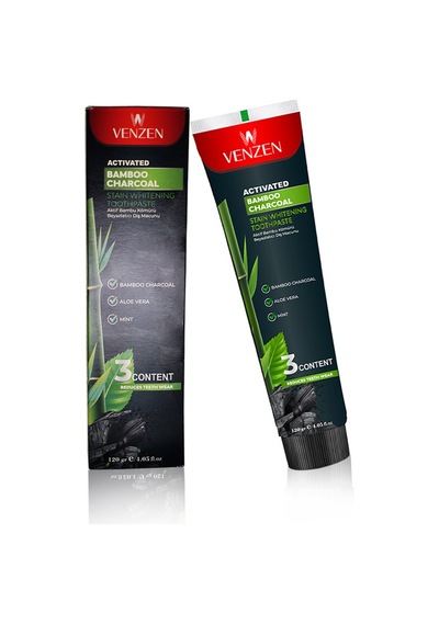 Venzen Bambu Kömürü Beyazlatıcı Diş Macunu 120 G