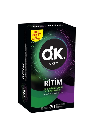 Okey Prezervatif Ritim 20'li 2'li Ekonomik Paket - 2 Adet Tarı