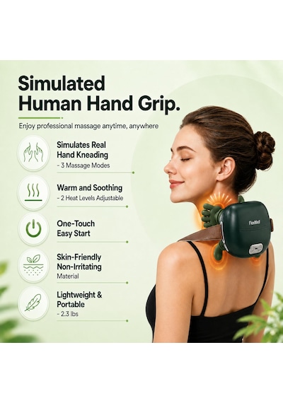 Ağrıyı Gidermek İçin Flexwell Boyun Masaj Aleti, 4d Shiatsu Derin Doku Boyun Ve Omuz Masaj Aleti, El Yoğurma Özellikli Biyonik Boyun Omuz Masaj Aleti, Küçük El Masaj Aleti Ağrıyı Gidermek İçin Flexwell Boyun Masaj Aleti, 4d Shiatsu Derin Doku Boyun Ve Omuz Masaj Aleti, El Yoğurma Özellikli Biyonik Boyun Omuz Masaj Aleti, Küçük El Masaj Aleti