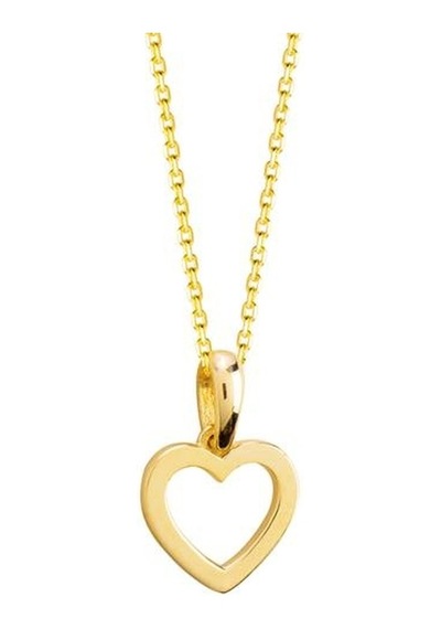 Goldkupe 14 Ayar Altın Sade Kalp Kolye 1,83 Gr-1414