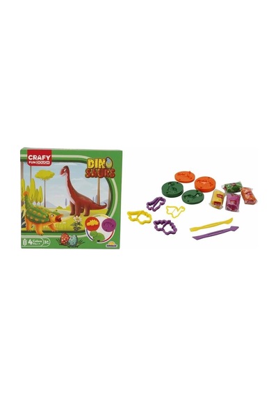 S01004734 Oyun Hamur Set Kçk Dino 14 Prç -sun Çok Renkli