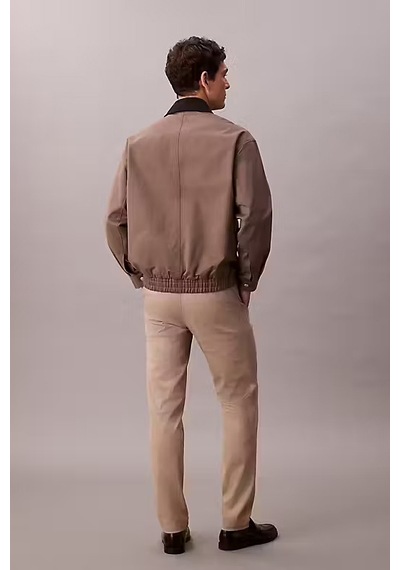 Calvin Klein Erkek Slim Fit Esnek Kumaşlı Chino Pantolon - Bej Vintage Khaki