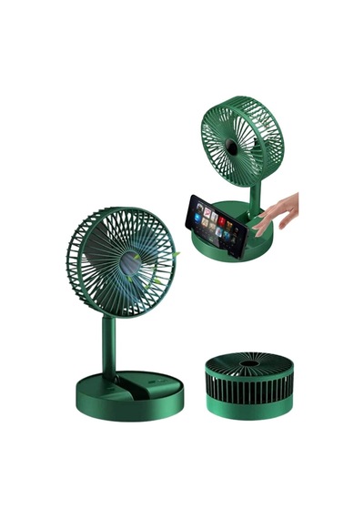 Katlanabilir Usb Şarjlı Masaüstü Soğutucu Mini Fan Telefon Tutucu Renkli