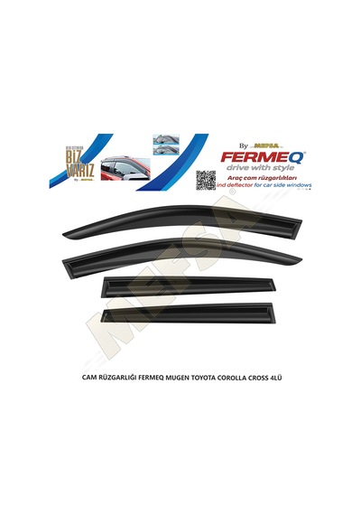 Cam Rüzgarlığı Fermeq Mugen Toyota Corolla Cross 2022+  4lü