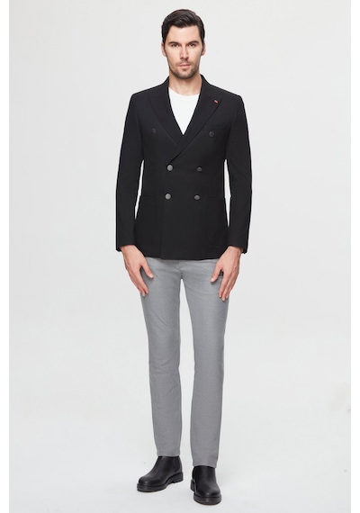 Twn Slim Fit Siyah Kumaş Ceket 5ef04dd024881 001