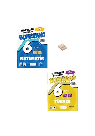 6. Sınıf Bumerang Matematik Ve Türkçe 32 Haftalık Denemeleri + Telefon Standı