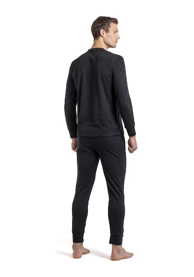 Oıl Company Unisex Çift Katlı Hafif Esnek Nefes Alabilir Örme Kumaş Termal İçlik Set Alt Üst Takım Siyah-01 Oıl Company Unisex Çift Katlı Hafif Esnek Nefes Alabilir Örme Kumaş Termal İçlik Set Alt Üst Takım Siyah-01