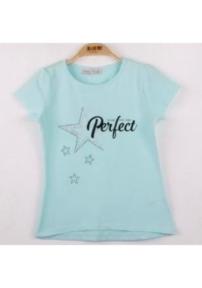 Toontoy Kids Toontoy Kız Çocuk Perfect Yıldız Baskılı Tişört Pudra