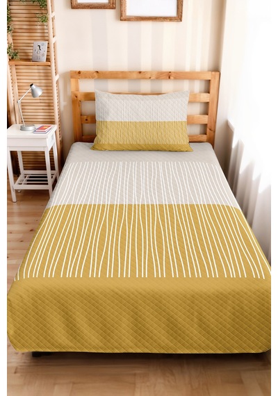 Sarı Çizgili Modern Genç Odası Tek Kişilik Pike Takımı - Geometrik 160x220 Cm Kapitone Yatak Örtüsü Keten Nehir Parıltısı Sarı Çizgili Modern Genç Odası Tek Kişilik Pike Takımı - Geometrik 160x220 Cm Kapitone Yatak Örtüsü Keten Nehir Parıltısı