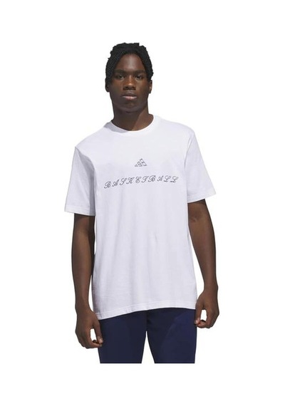 Adidas Rose Thorn Erkek Beyaz Yuvarlak Yaka Tişört Beyaz