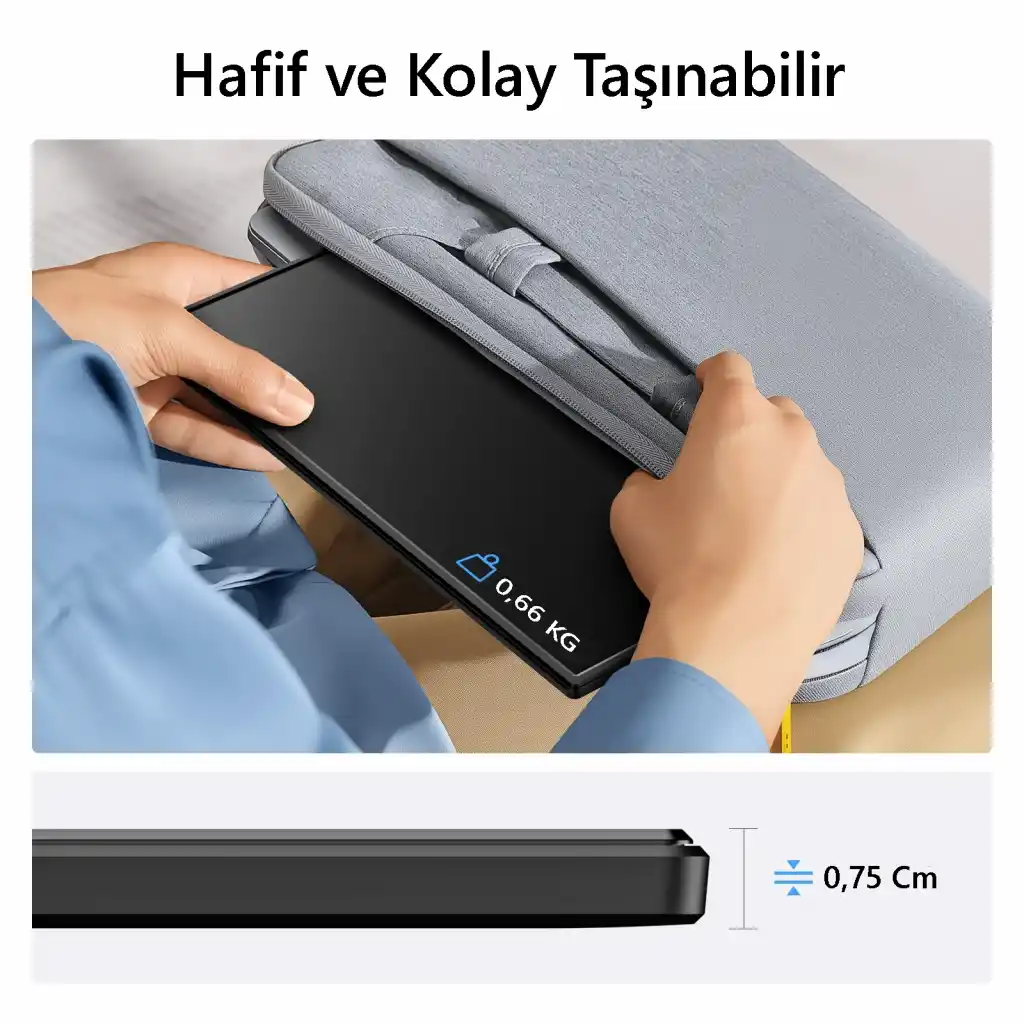 Lineon 15.6" Full Hd 1080p Ips Portable Taşınabilir Monitör
