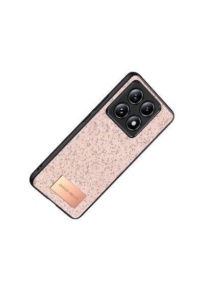 Onegif Xiaomi Mi 14t Pro Bright Simli Kapak - Pe 046b0 Pembe