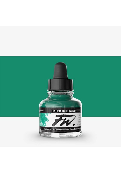 Daler Rowney Fw Ink Akrilik Mürekkep 29.5 Ml Dark Green 326 Diğer