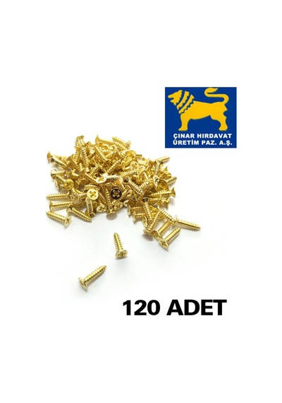 Arslan Mamulleri Tavla Menteşe Klips Vidası 2.5X9.5 Mm 120 Adet