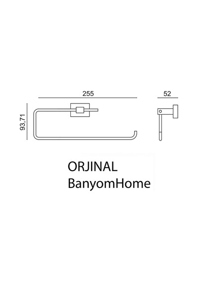 Çelik Banyo Paslanmaz Pirinç Kenzo Kağıt Havluluk Krom
