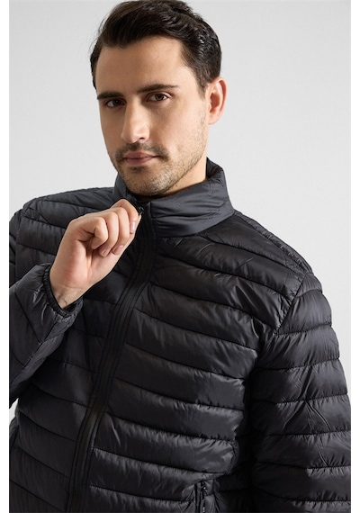 Süvari Siyah Slim Cepsiz Mont Mn2008700508-s09 Siyah