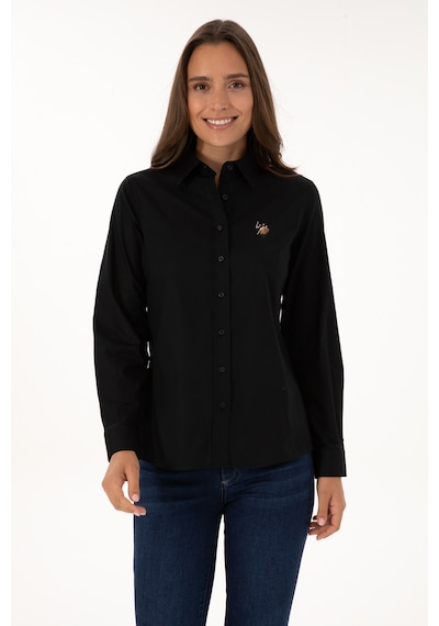 U.s. Polo Assn. Kadın Siyah Gömlek Basic 50308038-vr046 Siyah