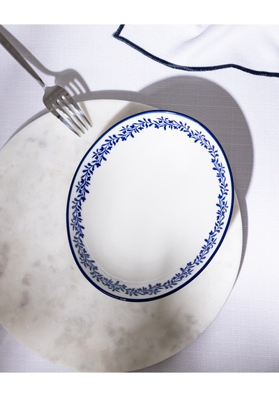 Madame Coco Reve Bleu Orva Tabak - 19 Cm - Mavi/beyaz 8684427225455 Çok Renkli