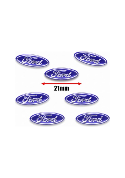 Ford Fiesta Fusion Connect Transit Kumanda Anahtar Logo Damla Etiket 21 Mm Elips 1 Adet