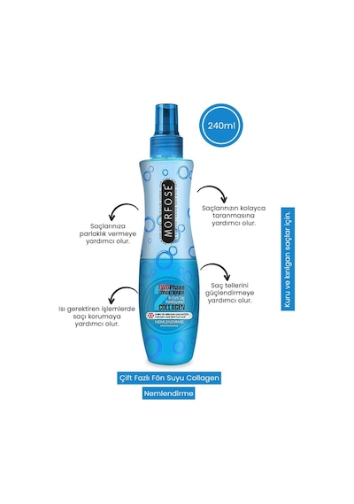 Morfose Biotin + Keratin + Kolajen Fön Suyu 3 x 240 ML