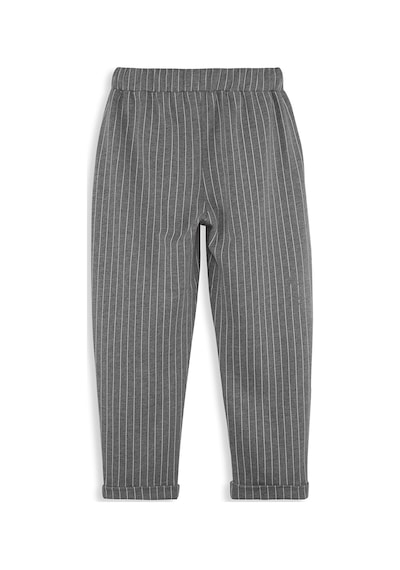 Denokids Erkek Çocuk Çizgili Gri Pantolon Renkli