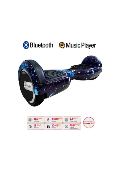 Citymate Elektrikli Kaykay Hoverboard Akıllı Denge 6.5 Inch + Hoverkart + Çanta Extrem64 Paket D12