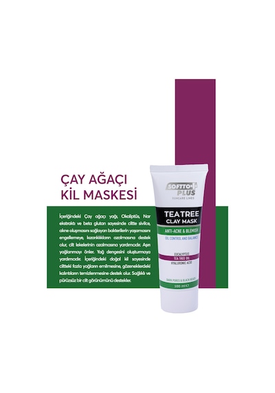 Kil Maskesi 100 Ml Bakım Serisi - Çay Ağacı Kil Maskesi 100 Ml