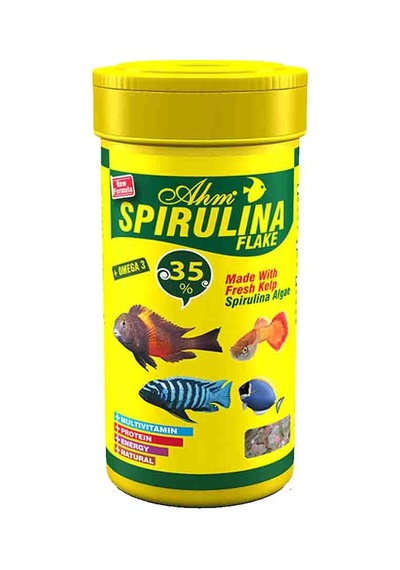Ahm Spirulina Max Flake Food 250 Ml