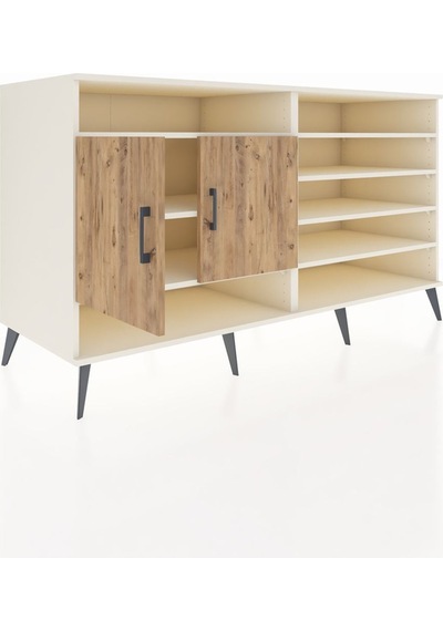 Kronos Konsol 7 Raflı 2 Kapaklı 176x59x99 Aytaşı-çam Aytaşı-çam