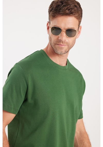 Tudors Unisex Relax Fit Rahat Kesim %100 Pamuk Yumuşak Dokulu Hafif Kalın Koyu Yeşil Bisiklet Yaka Tişört-34942 Koyu Yeşil Tudors Unisex Relax Fit Rahat Kesim %100 Pamuk Yumuşak Dokulu Hafif Kalın Koyu Yeşil Bisiklet Yaka Tişört-34942 Koyu Yeşil