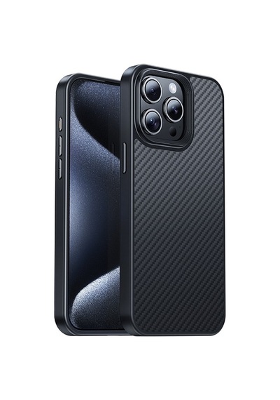 Hoco Apple Uyumlu iPhone 15 Pro Max As7 Kevlar Kılıf Manyetik Magsafeli Kılıf