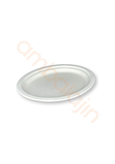 100 Adetnature Ekolojik Karton Kağıt Tek Kullanımlık Oval Tabak - 20x26 Cm Diğer