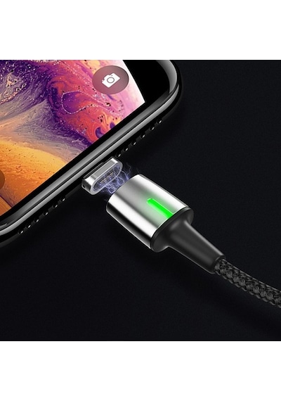 Baseus Zinc Magnetic Usb Kablo Şarj Android Mikro Başlık 2Metre