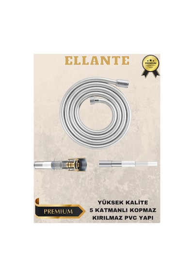 Pvc Banyo Duş Hortumu Yüksek Kalite Kopmaz Armatür Ve Duş Başlığı Için Spiral Hortum Universal 150cm Çok Renkli