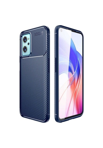 Oppo A76 Kılıf Zore Negro Silikon Kapak Lacivert