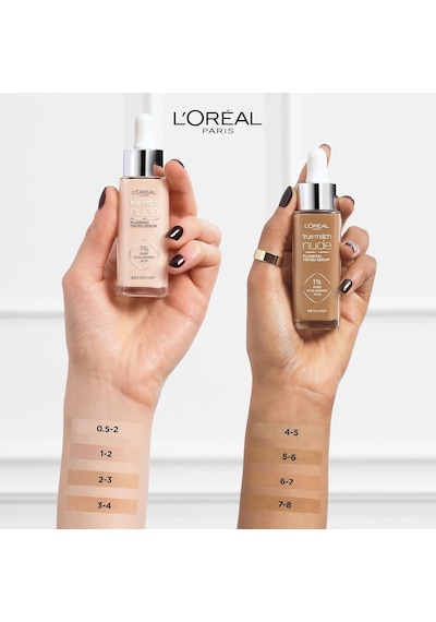 True Match Nude Serum Fondöten 30 Ml - 0.5-2 Very Light Çok Renkli