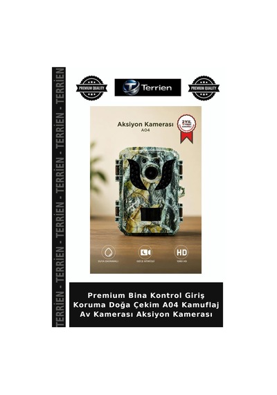 Premium Bina Kontrol Giriş Koruma Doğa Çekim A04 Kamuflaj Av Kamerası Aksiyon Kamerası