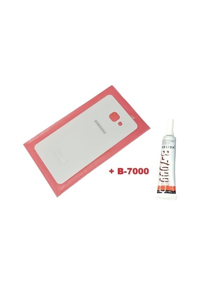 Samsung Galaxy Uyumlu A3 2016 A310 Arka Pil Batarya Kapağı Cam+b-7000 Beyaz