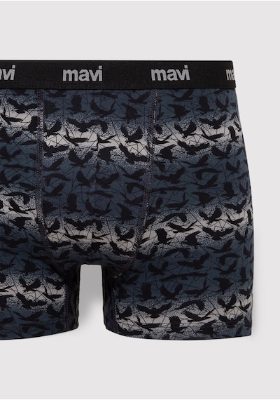 Mavi - Baskılı Gri Boxer 0910455-32174 Gri