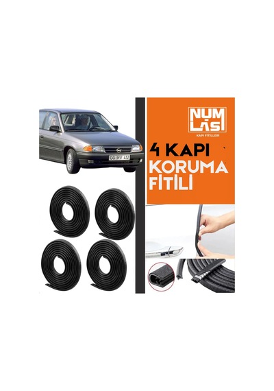 Opel Astra F Hatcback 1991-2002 4 Kapı Koruma Fitili Siyah Renk Numlas-a Kalite-nm2500
