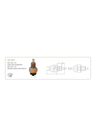 Aksa 09-003 - Gerı Vıtes Musuru Kısa Tıp M131 Dks