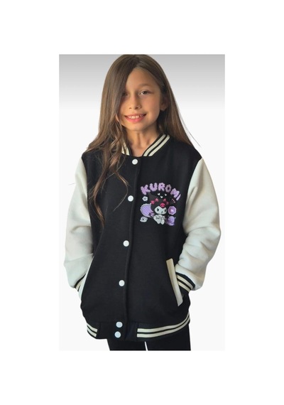 Cg Kids Kuromi İçi Şardonlu Sırt Baskı Detaylı Kolej Ceket Pembe Renk Süper Kalite Kumaş Baskı Siyah Cg Kids Kuromi İçi Şardonlu Sırt Baskı Detaylı Kolej Ceket Pembe Renk Süper Kalite Kumaş Baskı Siyah